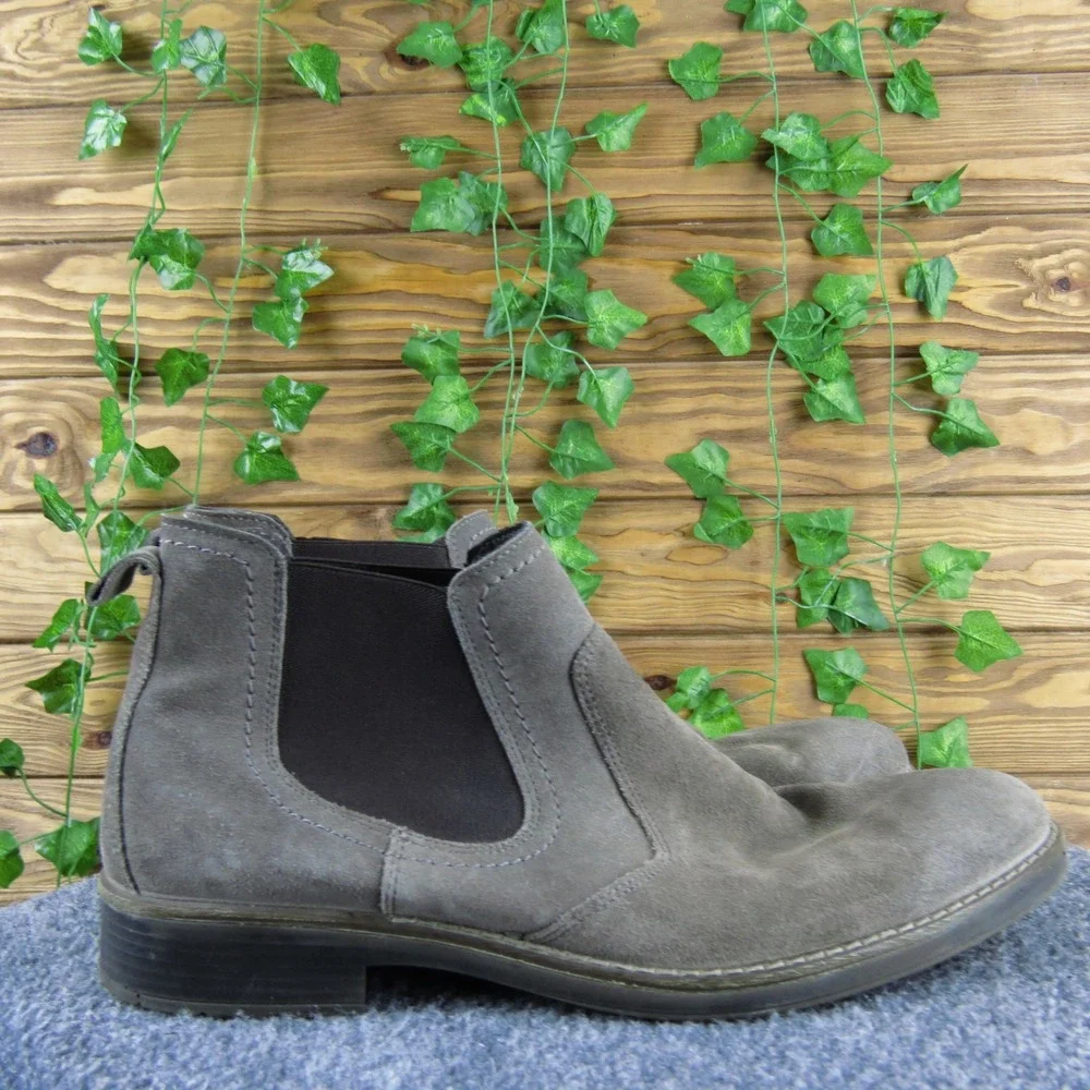 Nordstrom Men's Gray Suede Leather‎ Waterproof Ankle Boots Casual 45